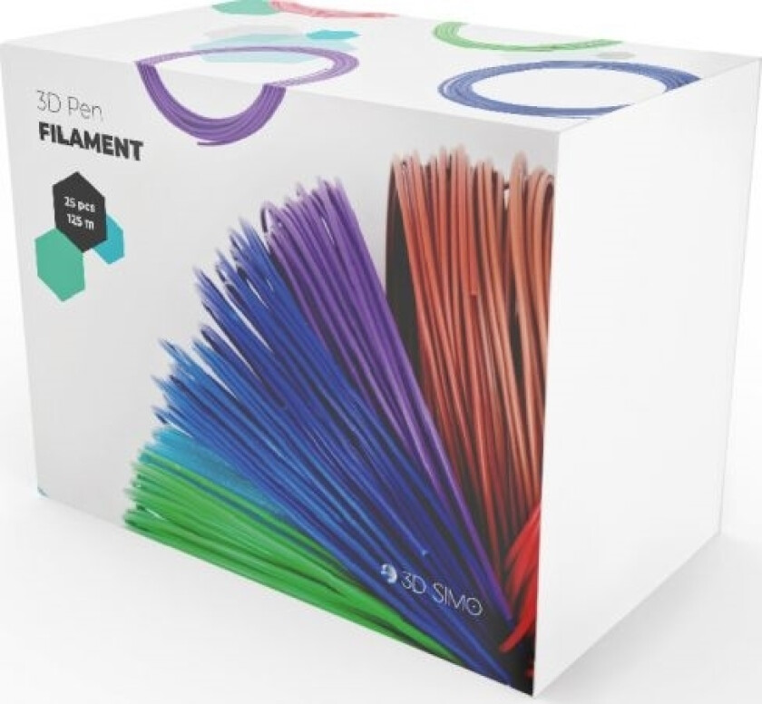 Filament 125M (Multipro/Kit) - Abs/Pla Forskjellige Farger
