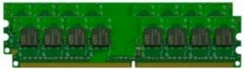 Mushkin Essentials - Ddr4 - Sett - 32 Gb: 2 X 16 Gb - Dimm 288-Pin - 2400 Mhz / Pc4-19200 - Cl17 - 1.2 V - Ikke-Bufret - Ikke-Ecc