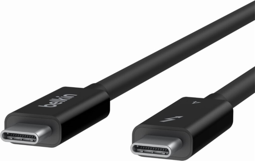 Bilde av Belkin Connect - Thunderbolt-Kabel - 24 Pin Usb-C (Hann) Reversibel Til 24 Pin Usb-C (Hann) Reversibel - Thunderbolt 4 - 1 M - Passiv, Usb Power Deli