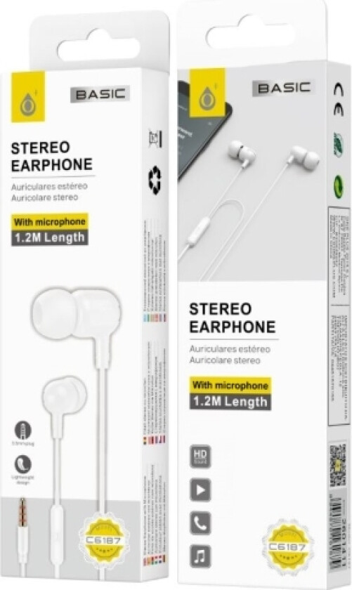 Oneplus Headset Med Mikrofon - Hvid