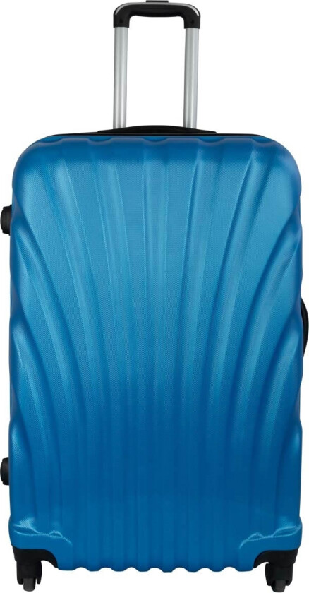 Stor koffert - Blå Musling hardcase koffert - Eksklusiv reisekoffert