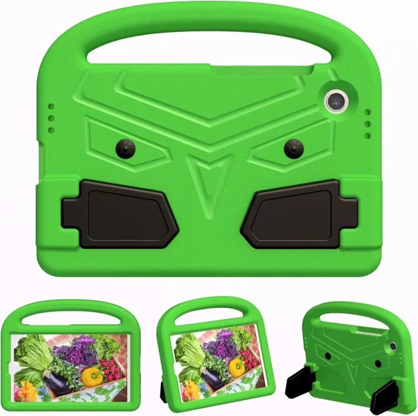 Samsung Galaxy Tab A9 Barne Bakdeksel med Stativ - Grønn