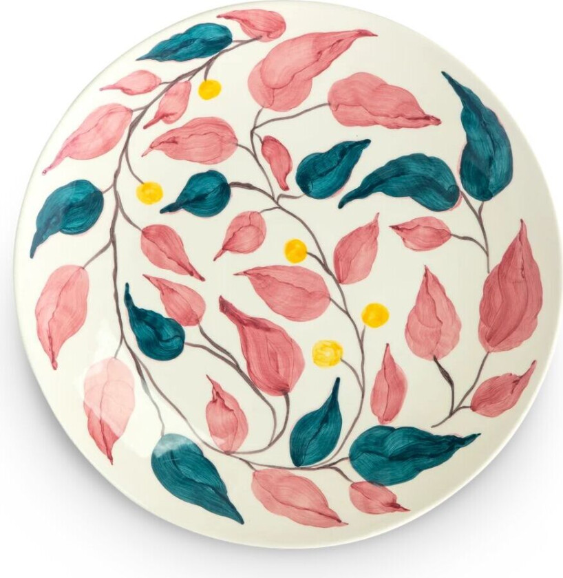 Flowers Leaves serveringsfat Ø34 cm Hvit