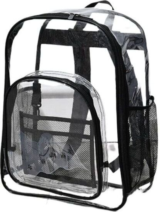 PVC klar ryggsekk bokveske vanntett for skolearbeid