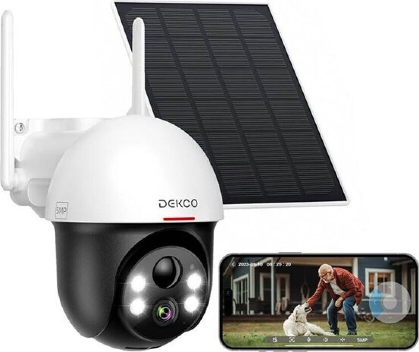 IP Outdoor camera with solar panel DC9L
