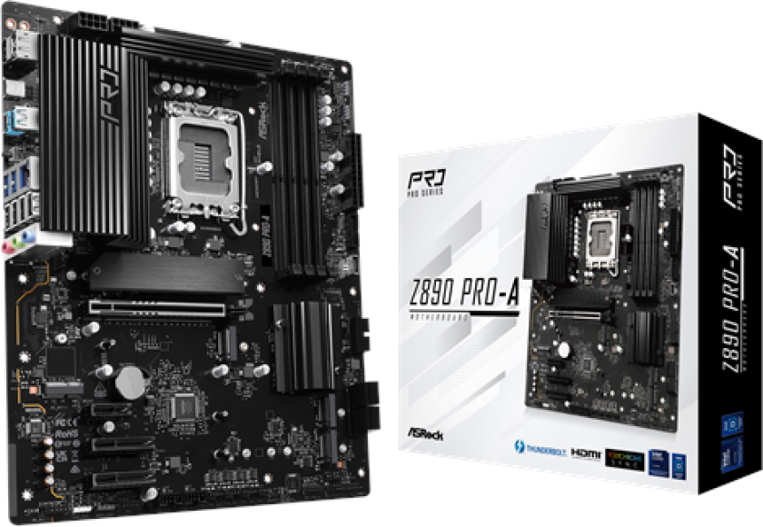 Z890 PRO-A Hovedkort - Intel Z890 - Intel LGA1851 socket - DDR5 RAM - ATX