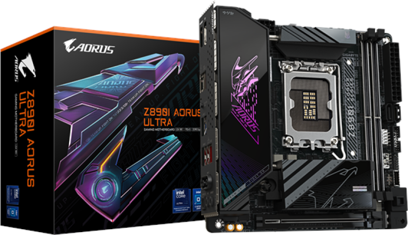 Z890I AORUS ULTRA Hovedkort - Intel Z890 - Intel LGA1851 socket - DDR5 RAM - Mini-ITX