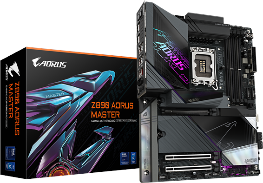 Z890 AORUS MASTER Hovedkort - Intel Z890 - Intel LGA1851 socket - DDR5 RAM - ATX