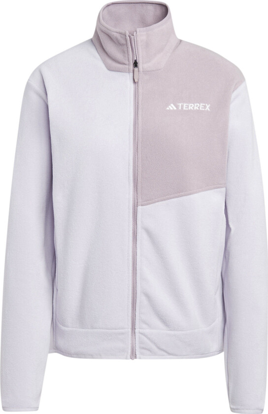 Women's Terrex Multi Full-Zip Fleece Jacket Silver Dawn/Preloved Fig S