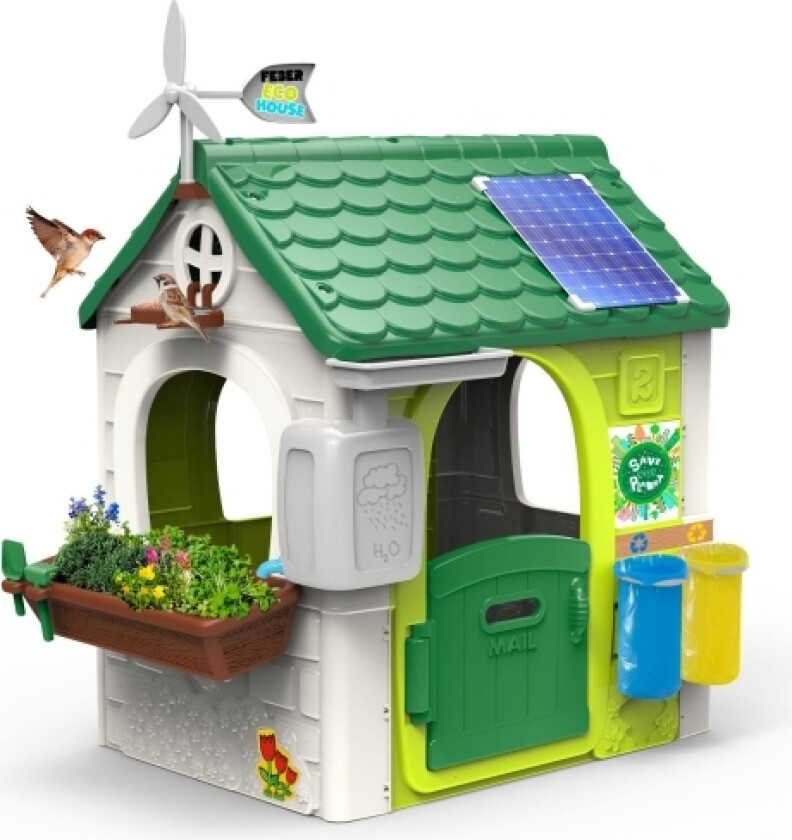 Green House, Frittstående Lekehus, 2 År, 1 Dører, Flerfarget
