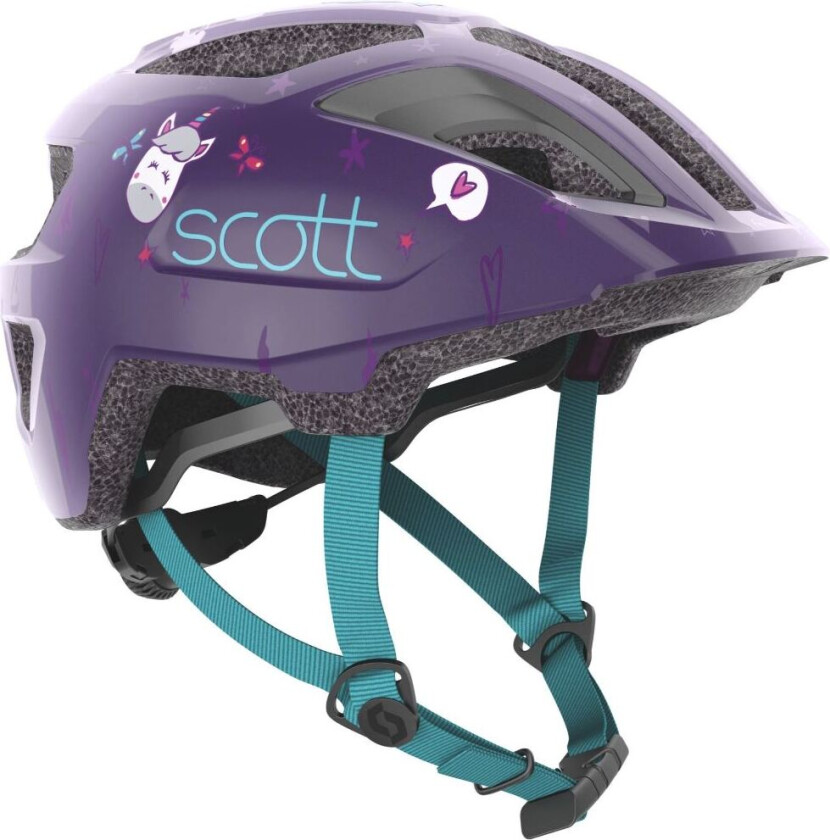 Spunto Kid sykkelhjelm lilla/blå