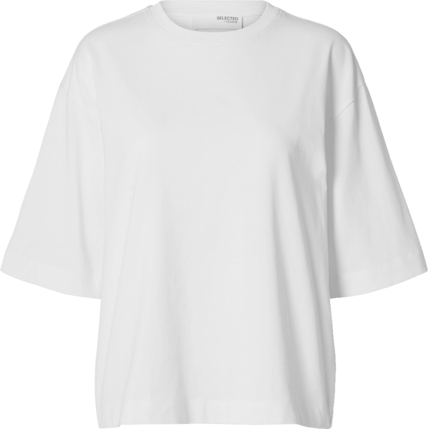 Selected Femme Anouk Oversized T-skjorte - Bright White
