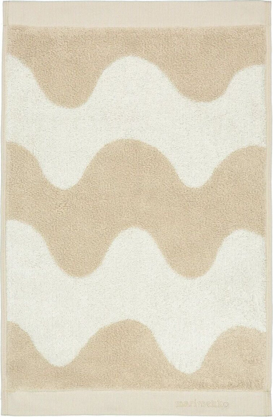 Lokki håndkle beige-hvit 30x50 cm