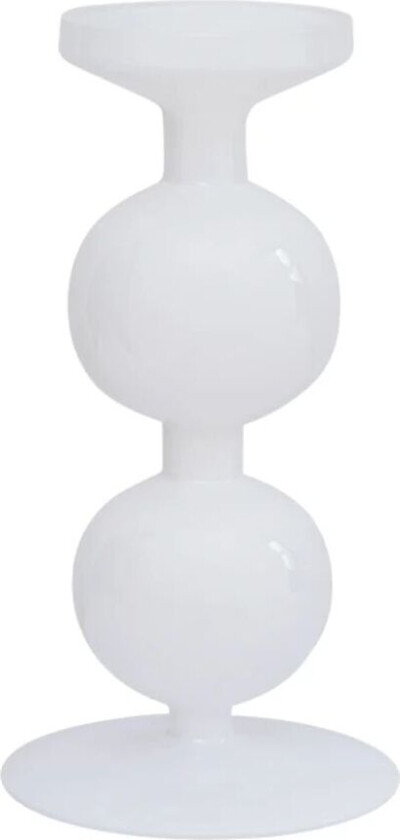 Bulb lysestake 25 cm Hvit