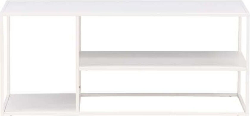 Staal sofabord hvit.