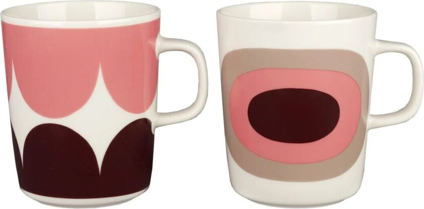 Härkä og Melooni Kopp 25 cl 2-pakning white-dark wine-powder-clay