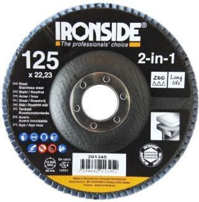 201345 Lamellrondell 125 mm Z60