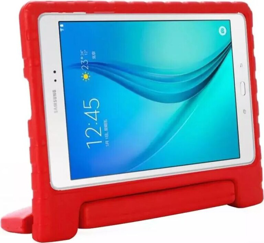 Samsung Galaxy Tab A 10.1 Barnevennlig Deksel - Støtsikkert Deksel m. Stativ - Rød