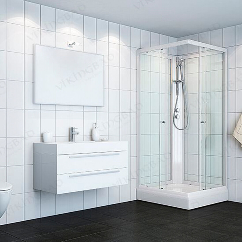 VikingBad Kiev Dusjkabinett Standard 90x90 Lav