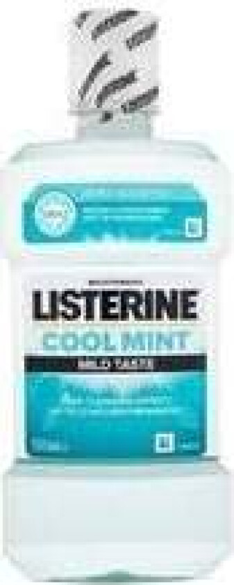 - Cool Mint Mild Taste Mouthwash - Ústní voda bez alkoholu pro svěží dech a ochranu před zubním plakem 500ml