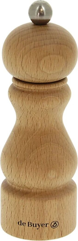 De Buyer Rumba salt- og pepperkvern keramisk 14 cm Bøk-lys