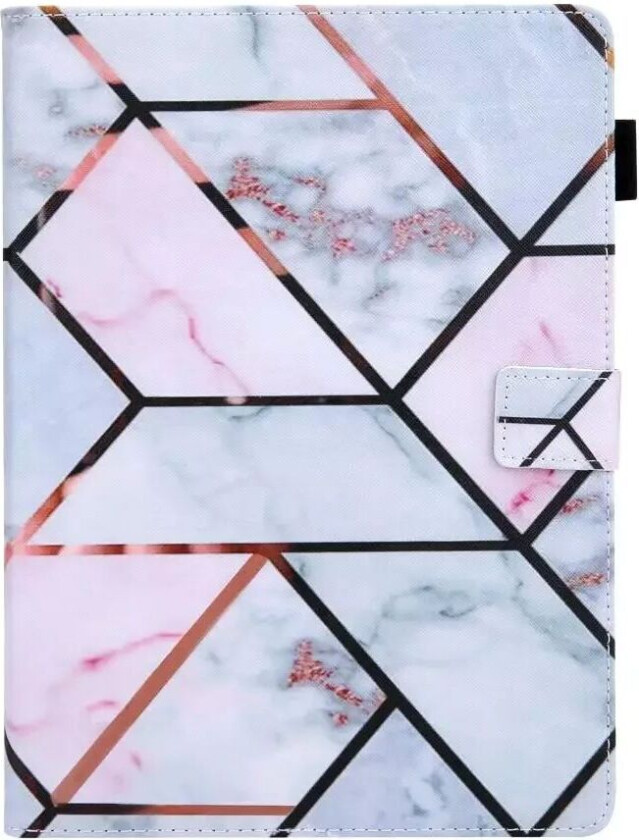 iPad Air (2022/2020) / Pro 11" (2022 / 2021 / 2020 / 2018) PU Skinndeksel m. Stand - Marmor Mønster