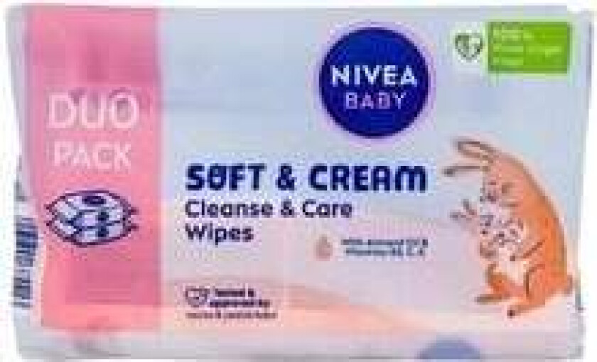 - Baby Soft & Cream Cleanse & Care Wipes - Čisticí a pečující vlhčené ubrousky 2.0ks