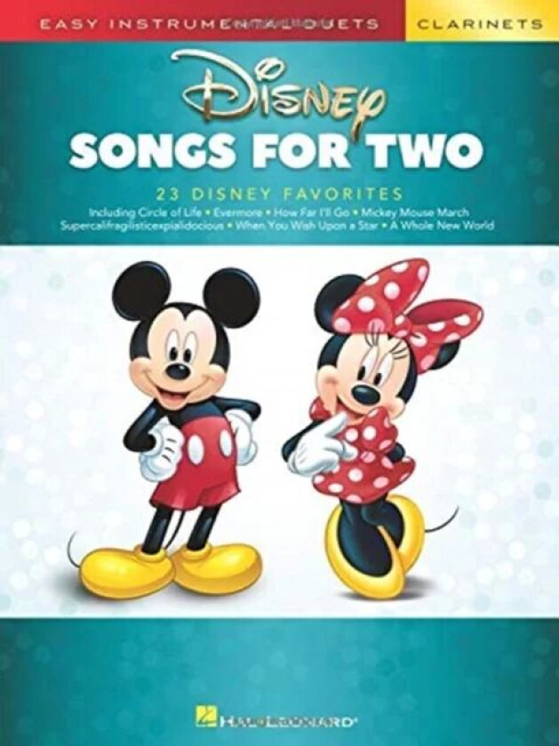 Disney Songs for Two Clarinets av Hal Leonard Publishing Corporation