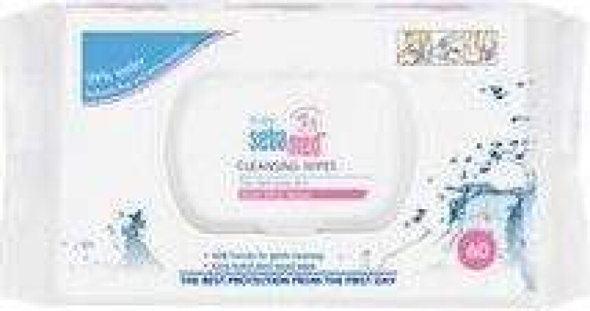 - Baby Cleansing Wipes With 99% Water - Vlhčené ubrousky bez parfemace pro děti 60 ks 60.0ks