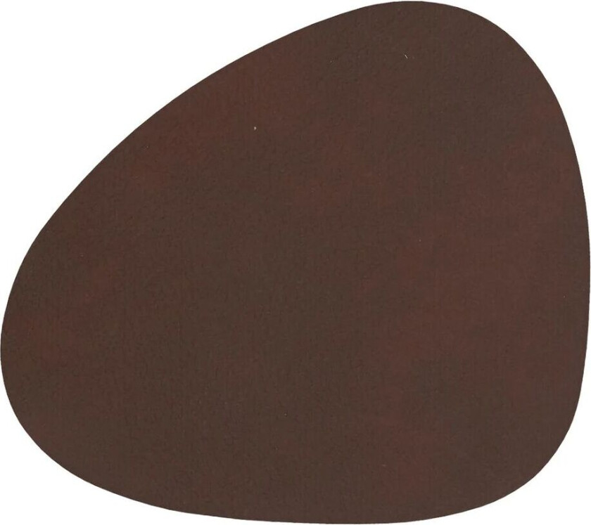 Lind DNA Nupo glassunderlag curve mørkebrun