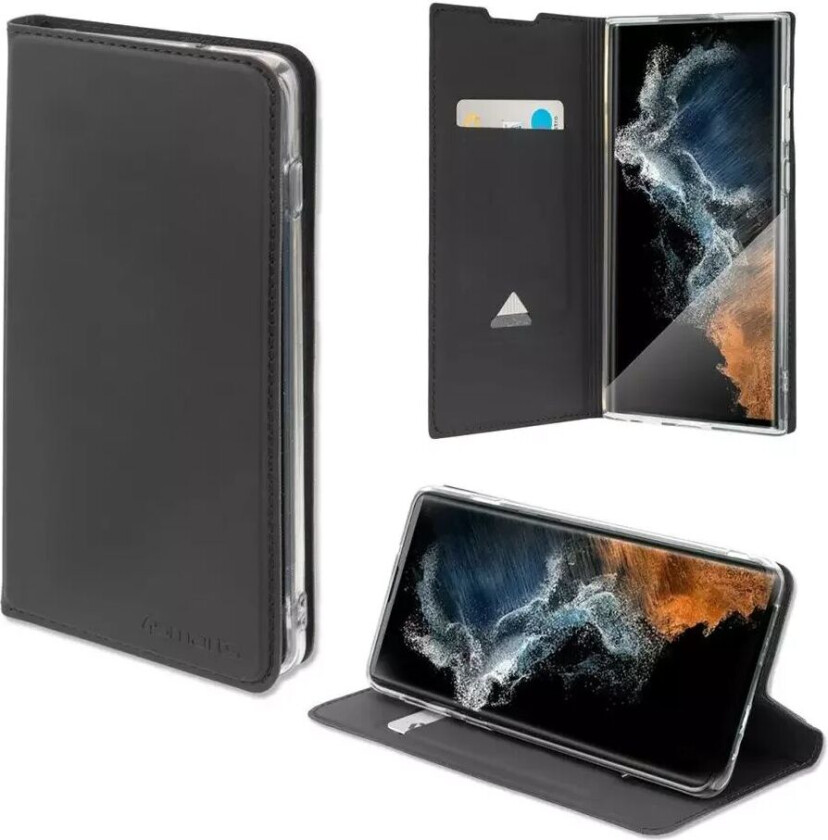 4smarts Samsung Galaxy S23 Ultra 4smarts Wallet Flip Deksel Urban Lite - Svart