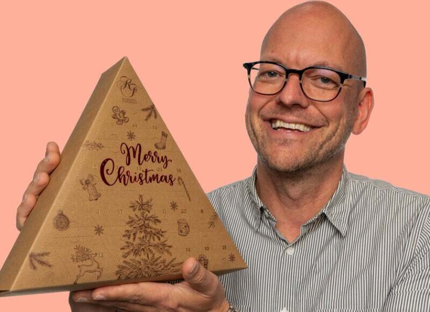 Julekalender med fløtekarameller - Kjaramjel Fabrjkken