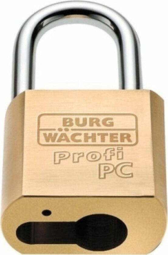 Burg-Wächter 116 Pc 50 Niro, Nøkkellås, Messing, Messing, Rustfritt Stål, U-Formet, 5,13 Cm