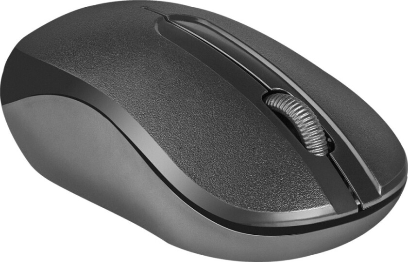 Datum Mm-285 - Mus - Ergonomisk - Optisk - 3 Knapper - Trådløs - 2.4 Ghz - Usb Trådløs Mottaker - Svart