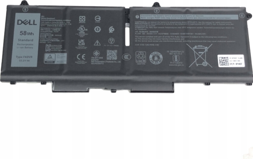 - Batteri Til Bærbar Pc - 3625 Mah - 58 Wh