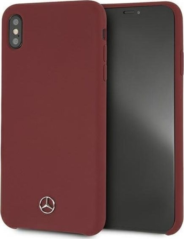 Veske Mercedes Mehci65silre Iphone Xs Max Rød/Rød Hard Silikonlinje