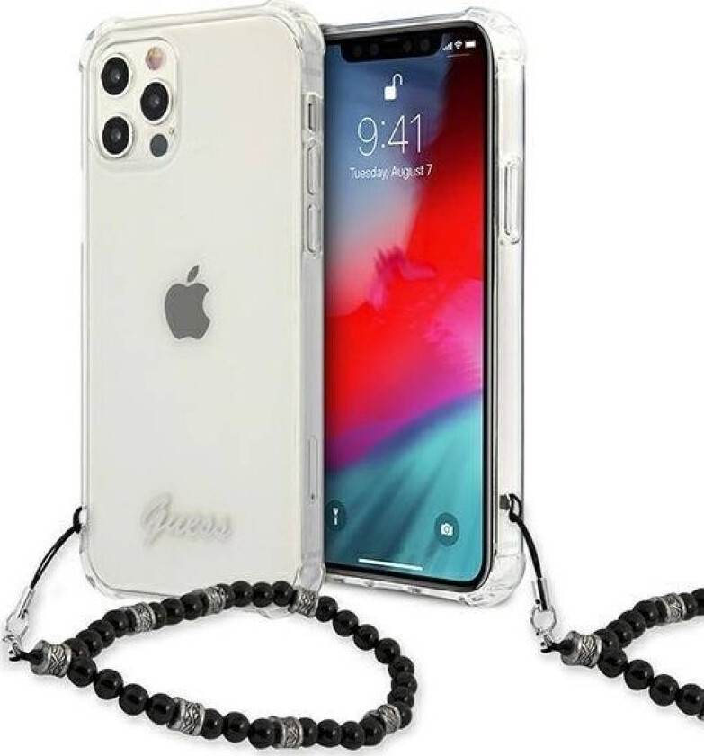 Guhcp12lkpsbk Iphone 12 Pro Max 6,7" Gjennomsiktig Hardt Deksel Black Pearl