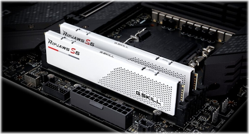 Ripjaws S5 - Ddr5 - Sett - 32 Gb: 2 X 16 Gb - Dimm 288-Pin - 5200 Mhz / Pc5-41600 - Cl40 - 1.1 V - Ikke-Bufret - Ikke-Ecc - Matt Hvit