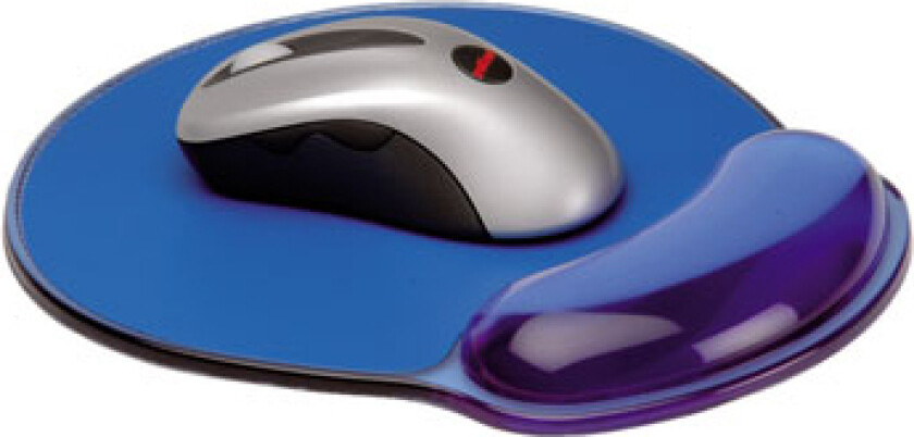 Roline Mousepad W/ Wrist Rest, Silicone, Blå