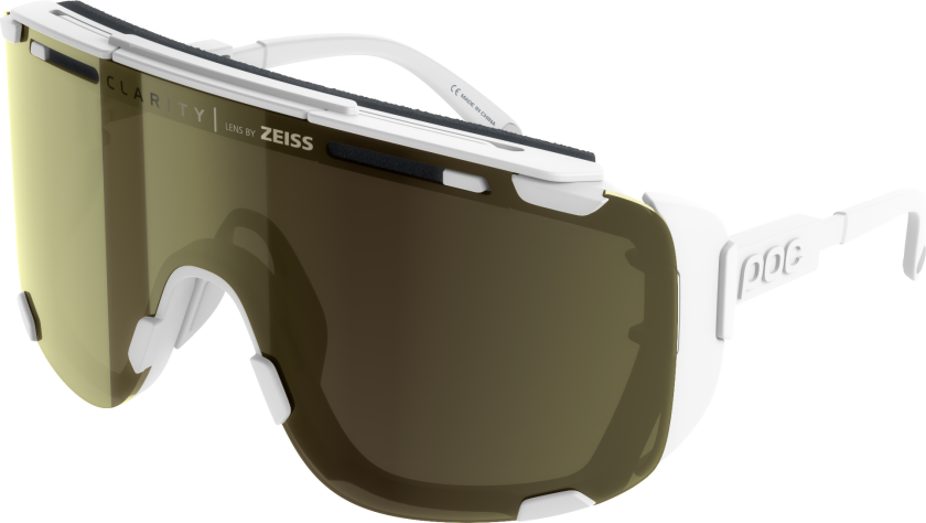 POC Devour Glacial Hydrogen White/clarity Universal/sunny Gold One Size