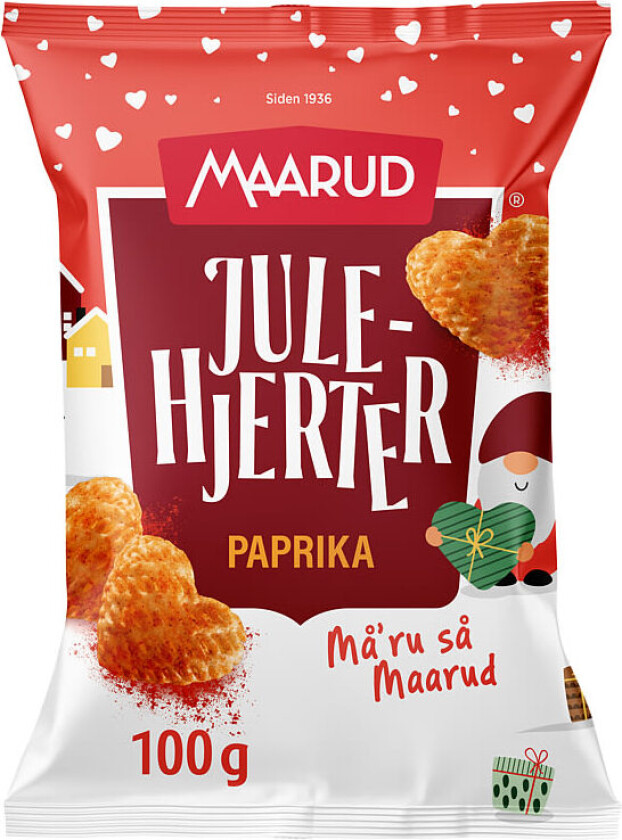 Julehjerter Paprika 100g
