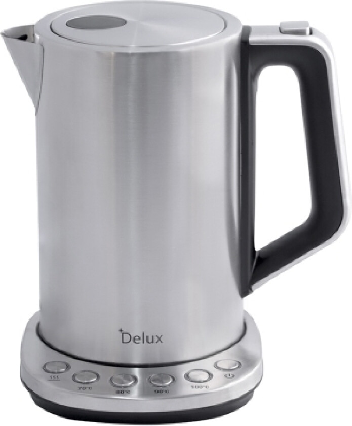 Delux, 1,7 L, 2200 W, Rustfritt Stål, Rustfritt Stål, Justerbar Termostat, Vannivåindikator