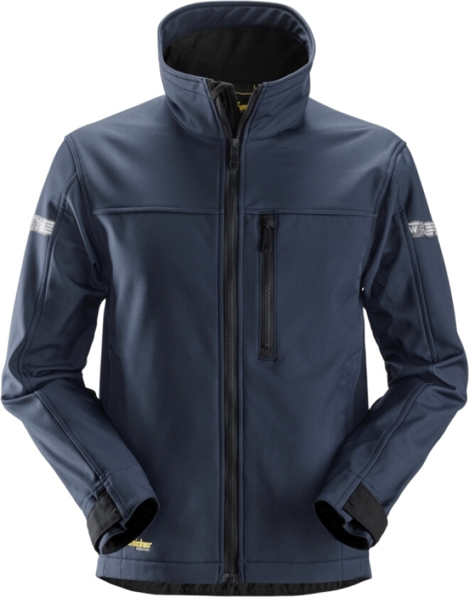 Snickers Workwear 1200 Allroundwork Softshell Jakke Navy/Sort, Størrelse 2Xl