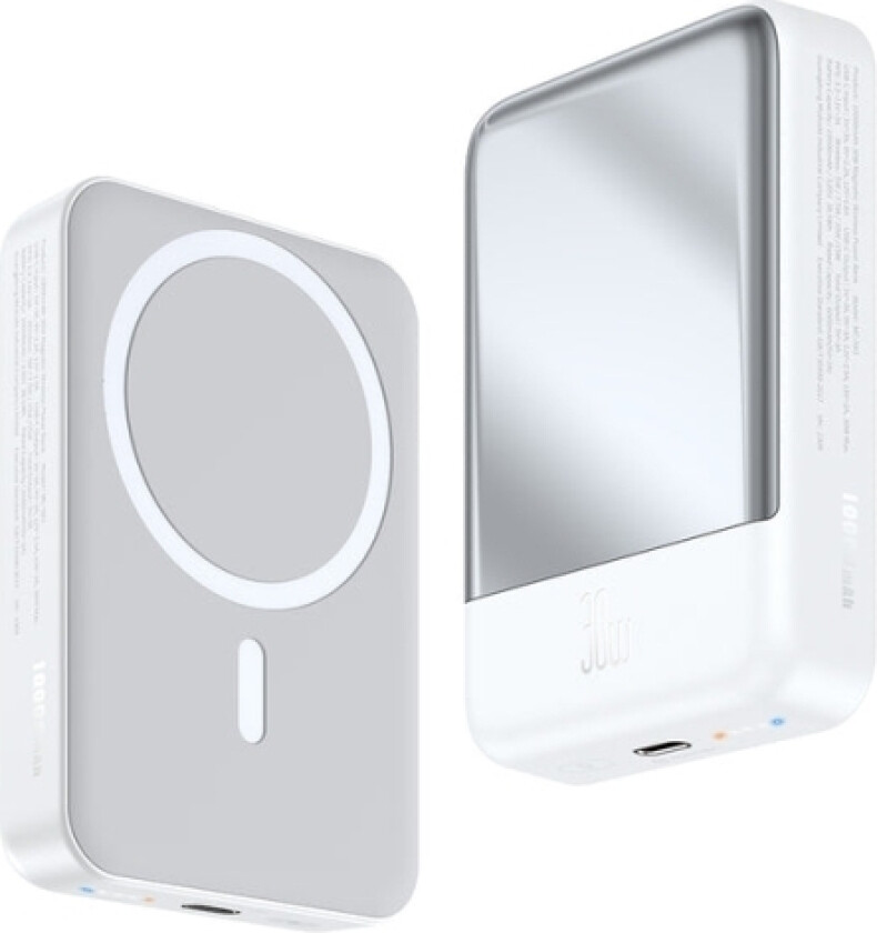 Mc-5930 Magnetic Power Bank 10000Mah, 30W (Hvit)