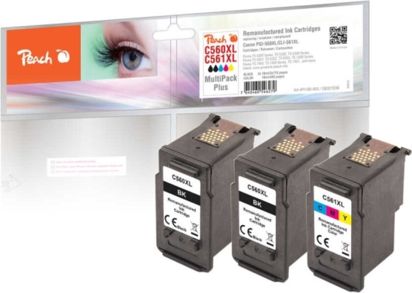 Patrone Canon Pg-560/ Cl-561Xl Multipackplus Remanufactured