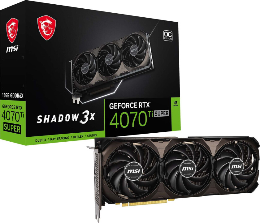 GeForce RTX™ 4070 Ti SUPER 16G SHADOW 3X OC grafikkort