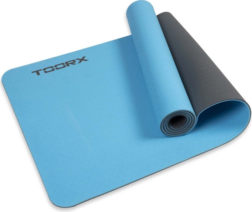 Pro Yogamatte - 6 mm (blå/grå)