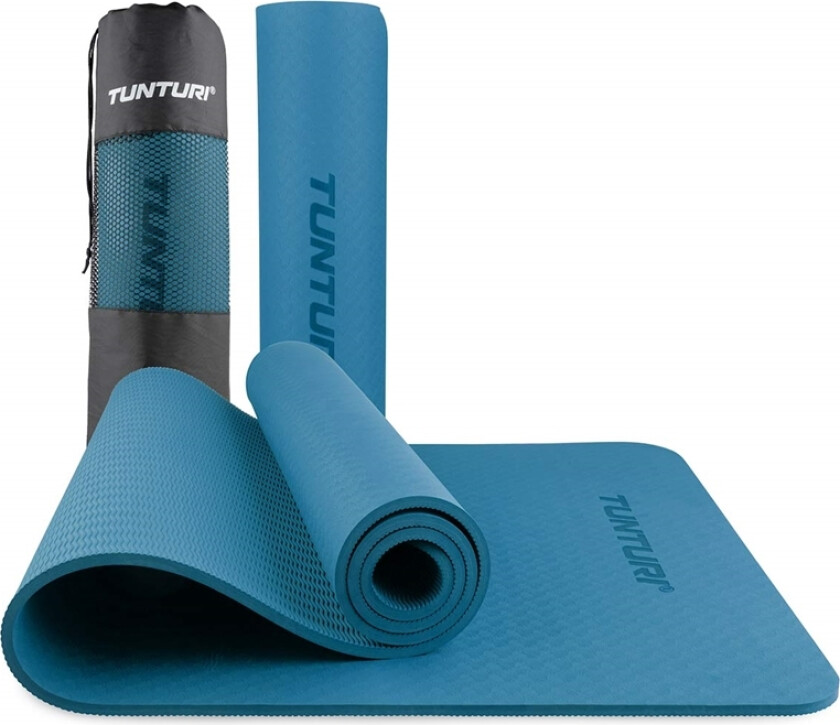 8mm Yogamatte - Mørkeblå