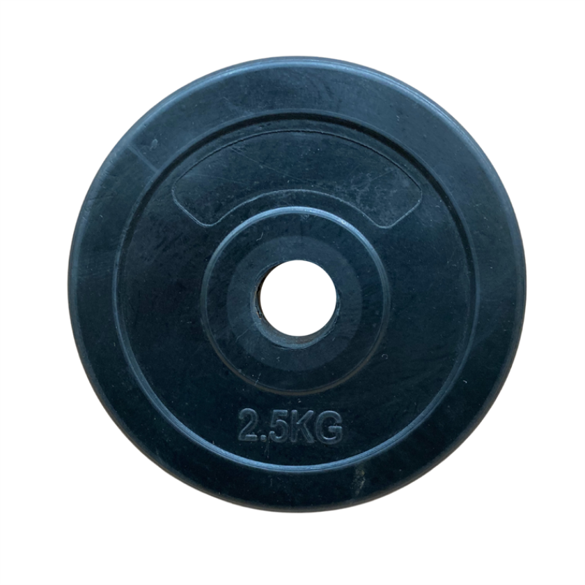 Gummi Vektskive - 2,5 kg