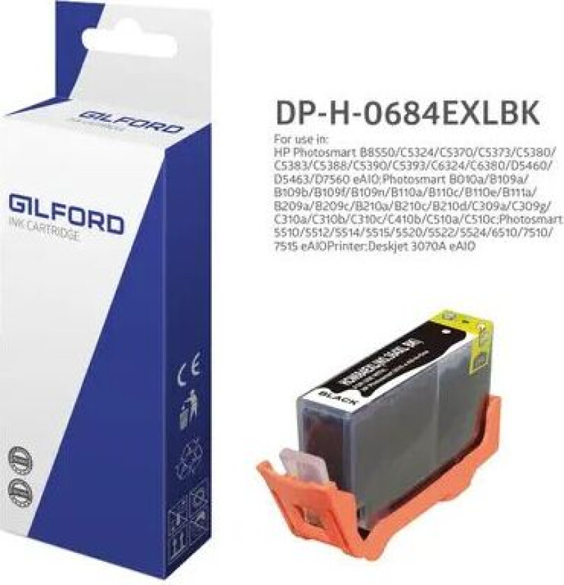 Blekk Svart 364xl, 550 Sidor - Cn684ee